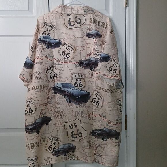 Route 66  Monte Carlo button down short sleeve casual shirt Sz 3XL NWT - Picture 5 of 7